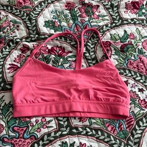 flow y yoga bra - pink